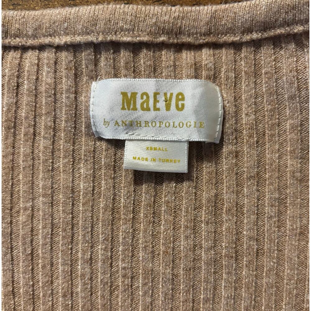 Maeve Anthropologie Size XS Sweater Wrap Front V Neck Knit Pullover Top - Picture 3 of 8